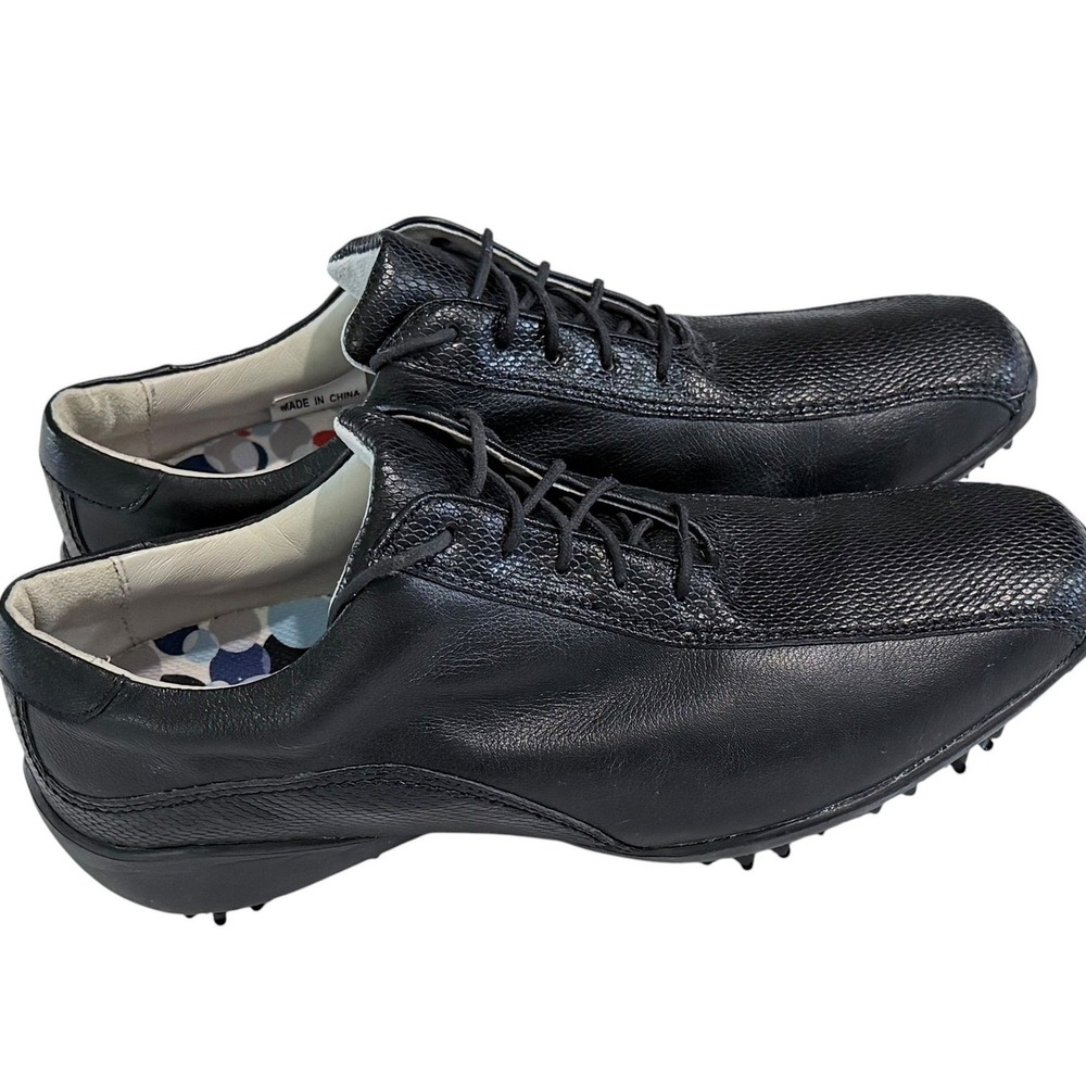 FootJoy LoPro Collection Womens Black Leather Golf Shoes 97237 Size 10M
